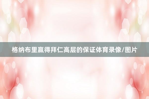 格纳布里赢得拜仁高层的保证体育录像/图片