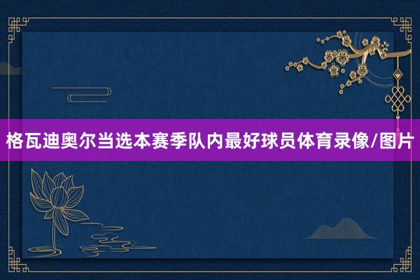 格瓦迪奥尔当选本赛季队内最好球员体育录像/图片
