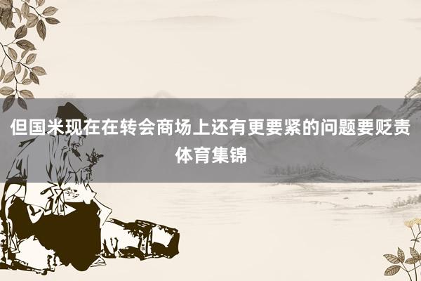 但国米现在在转会商场上还有更要紧的问题要贬责体育集锦