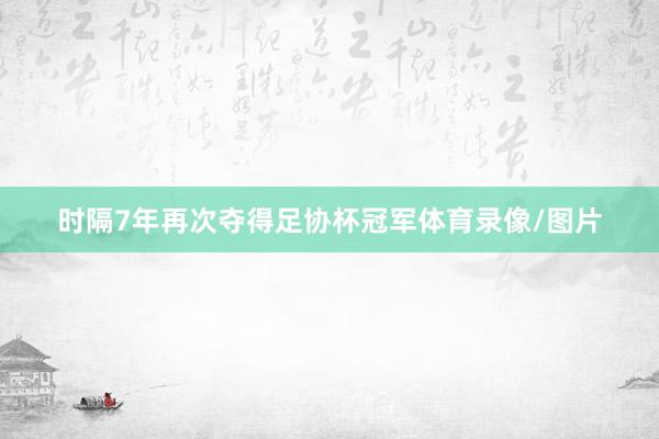 时隔7年再次夺得足协杯冠军体育录像/图片