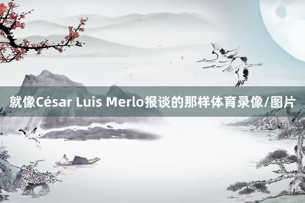就像César Luis Merlo报谈的那样体育录像/图片