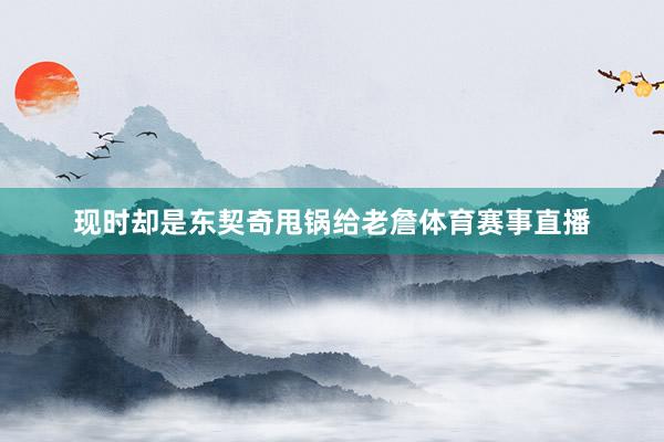 现时却是东契奇甩锅给老詹体育赛事直播