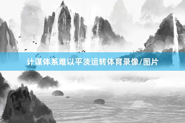 计谋体系难以平淡运转体育录像/图片