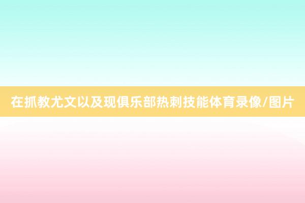 在抓教尤文以及现俱乐部热刺技能体育录像/图片