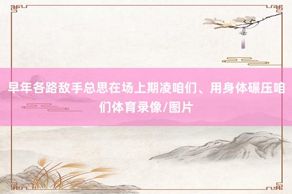 早年各路敌手总思在场上期凌咱们、用身体碾压咱们体育录像/图片
