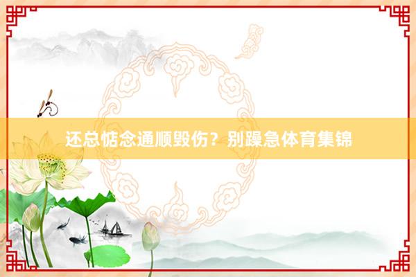 还总惦念通顺毁伤？别躁急体育集锦